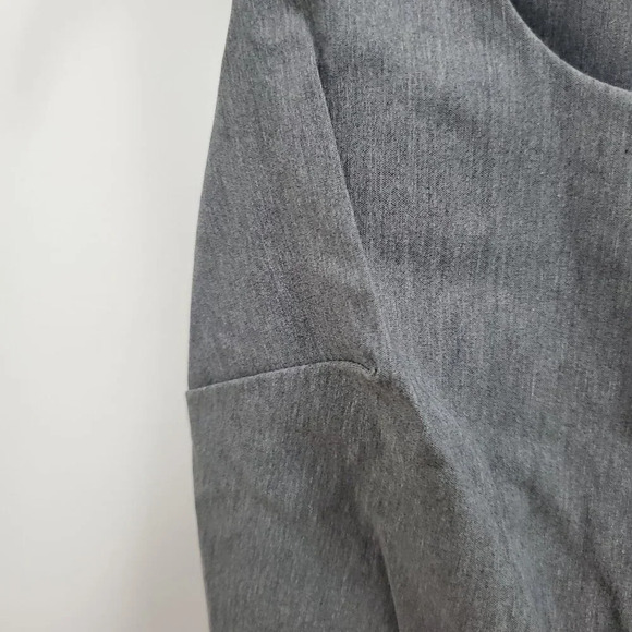 Express World Grand Vintage 90s Gray Stretch Sleeveless Sheath Midi Dress 5/6 - Picture 2 of 6